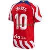 Maillot de Supporter Atlético Madrid Correa 10 Domicile 2022-23 Pour Homme